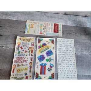 Jumbo Sticker Sheet - MAMBI Birthday Presents Kids Scrapbooking NEW Retired #39